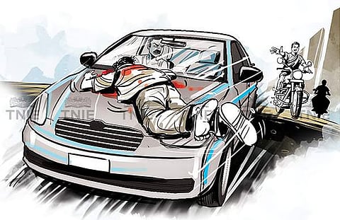 லாரி மோதியதில் தொழிலாளி உயிரிழப்பு