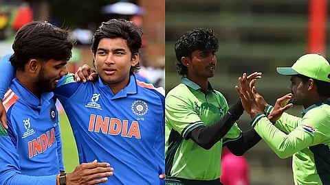 U19 India, Pakistan players.