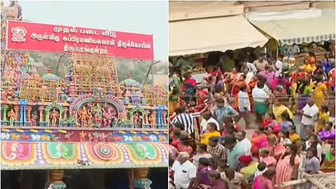 திருப்பரங்குன்றத்தில் குவிந்த பக்தர்கள்