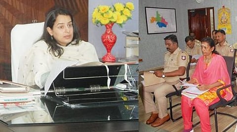 பாளை. தொகுதியில் பதற்றமான வாக்குச்சாவடிகளுக்குப் பாதுகாப்பு: ஆணையா் ஆலோசனை