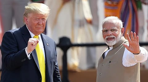 அமெரிக்க அதிபர் டிரம்ப்புடன் பிரதமர் மோடி