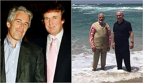 ஜெஃப்ரி எப்ஸ்டீனுடன் அதிபர் டொனால்ட் டிரம்ப் | மோடியுடன் இஸ்ரேல் பிரதமர் நெதன்யாகு