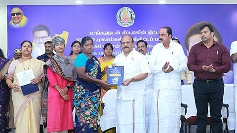 5,347 பேருக்கு ரூ.13 கோடியில் நலத்திட்ட உதவிகள்: அமைச்சா் அன்பரசன் வழங்கினாா்