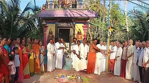 நடுவூா்க்கரை கோயிலில் கால்நாட்டு விழா