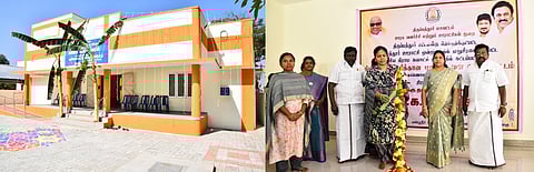 நிகழ்ச்சியில் குத்துவிளக்கேற்றிய ஆட்சியா் க.சிவசௌந்திரவல்லி.