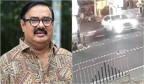 மலையாள நடிகர் கார் மீது மோதிய இருசக்கர வாகனம்! இருவர் படுகாயம்!