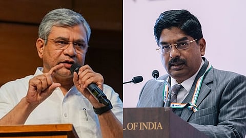 மத்திய ரயில்வே அமைச்சர் அஸ்வினி வைஷ்ணவ் | திமுக எம்.பி. வில்சன்