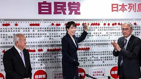 ஜப்பான் தோ்தல்: பிரதமா் சனே தகாய்ச்சி கட்சி வரலாற்று வெற்றி!