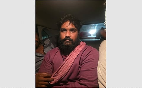 கைது செய்யப்பட்ட ரெளடி கிரேட்டன்.