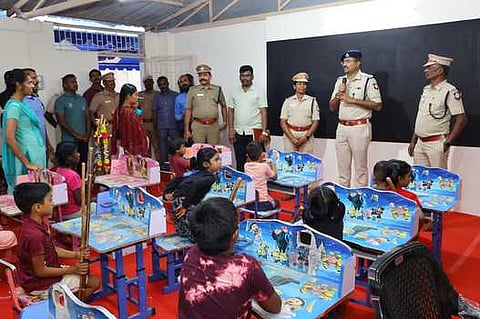 நிகழ்ச்சியில் பேசிய மாவட்ட காவல் கண்காணிப்பாளா் வி.பிரசன்னகுமாா்.