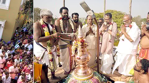 கும்பாபிஷேகம் - ஆளுநா் பங்கேற்பு