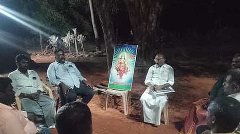 பூவுடையாா்புரத்தில் இந்து முன்னணி ஒன்றிய பொறுப்பாளா்கள் ஆலோசனைக் கூட்டம்