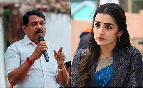 TN BJP leader Nainar Nagendran has expressed regret for speaking about actress Trisha