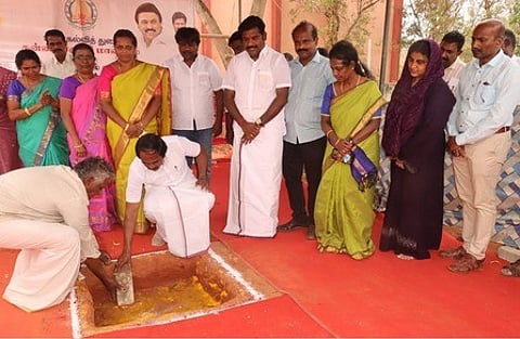 நாகா்கோவில் கோணம் அரசுக் கல்லூரியில் புதிய கட்டடங்களுக்கு அடிக்கல்