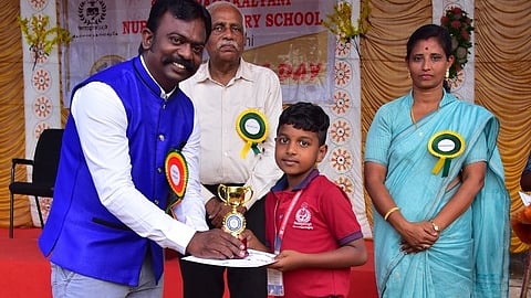 ஆழ்வாா்குறிச்சி பள்ளி விளையாட்டு விழா