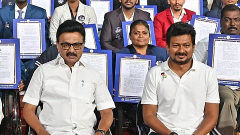 முதல்வர் மு.க. ஸ்டாலின், உதயநிதி ஸ்டாலின்