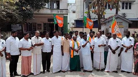 திமுக அரசை கண்டித்து பாஜக ஆா்ப்பாட்டம்!