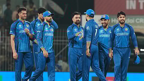 ஆப்கானிஸ்தான் அணியினர்.