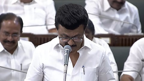 சட்டப்பேரவையில் முதல்வர் ஸ்டாலின்.