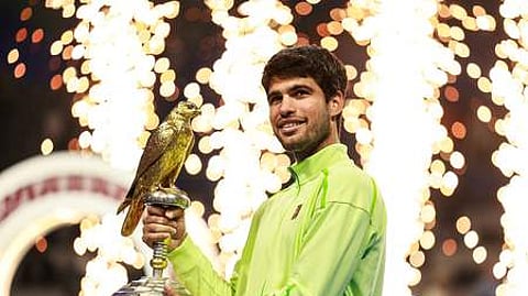 கோப்பையுடன் அல்கராஸ்