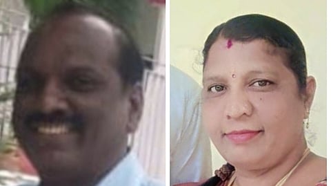 ஆசிரியா்கள் அப்பாண்டைராஜன், ஜீவிதா தம்பதி