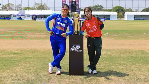 India A and bangladesh A womens Team Captians