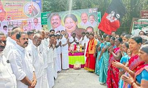 ஜெயலலிதா பிறந்தநாள் விழா:
அதிமுகவினா் நலத்திட்ட உதவி வழங்கல்