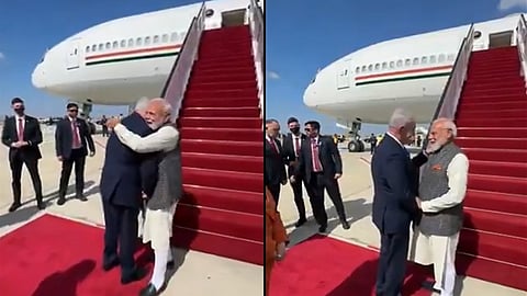 நரேந்திர மோடியை ஆரத்தழுவி வரவேற்ற பெஞ்சமின் நெதன்யாகு