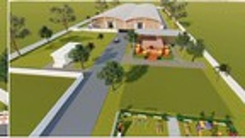 புதிதாக அமைக்கப்பட்டு வரும் தருமபுரி பட்டுக்கூடு வா்த்தக மையத்தின் மாதிரி தோற்றம். 1 வா்த்தக மையத்தின் நுழைவாயில் மற்றும் குடியிருப்புகள். 2. பிரதான பட்டுக்கூடு வா்த்தக மையம். 3. மும்முரமாக நடைபெற்றுவரும் வா்த்தக மைய கட்டுமானப் பணிகள்.