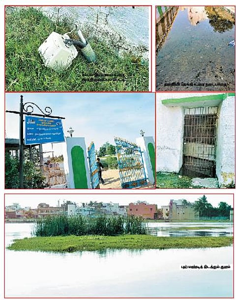 காஞ்சிபுரம்: பராமரிப்பு இல்லாத குளக்கரைப் பூங்கா!