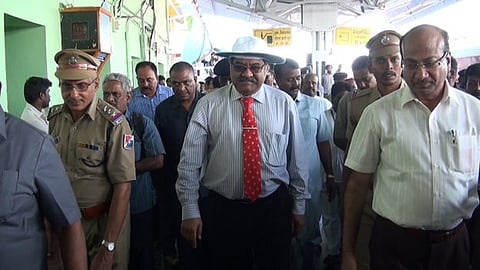 விருதுநகர் ரயில் நிலையத்தில் மேற்கொள்ள வேண்டிய பணிகள் குறித்து பொதுமேலாளர் ராஜேஸ் மிஸ்ரா ஆய்வு