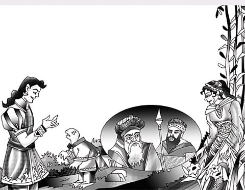 ஆமையும் அழகிய பெண்ணும்