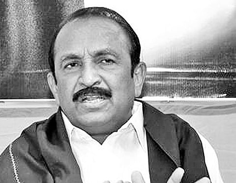 காமன்வெல்த் மாநாட்டில் இந்தியா பங்கேற்கக் கூடாது : திருச்சியில் வைகோ