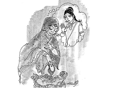 உடன்போக்கைத் தடுக்கும் தோழி!