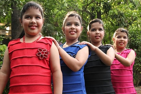 நான்கு பெண் குழந்தைகளுக்கு தமிழ் பெயர் சூட்டிய கருணாநிதி!!!