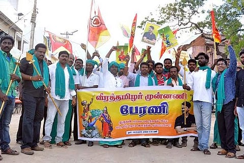 திருச்செந்தூர் கோவிலுக்கு வீரத்தமிழர் முன்னணி பேரணி