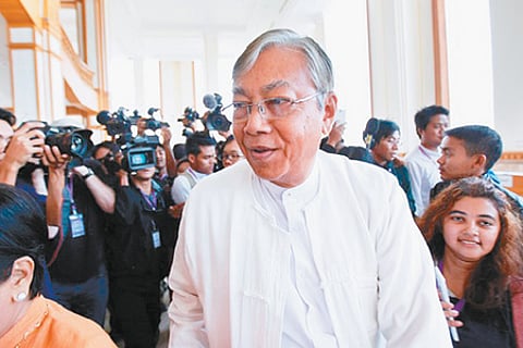 மியான்மர்:அதிபர் பதவிக்கு ஆங் சான் சூகியின் ஓட்டுநர் பெயர் பரிந்துரை