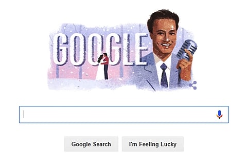 பாலிவுட் பாடகர் முக்கேஷ் சந்த் 93-வது பிறந்தநாள்: டூடுல் வெளியிட்டு சிறப்பித்தது கூகுள்