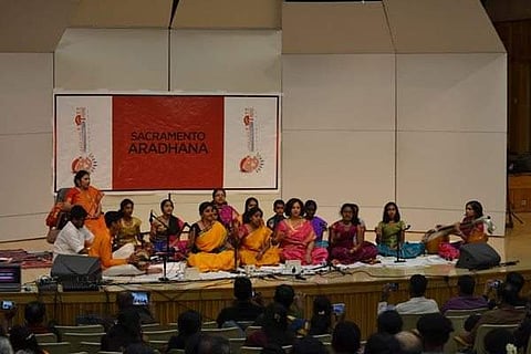 சாக்ரமெண்டோவில் மும்மூர்த்திகள் இசை விழா