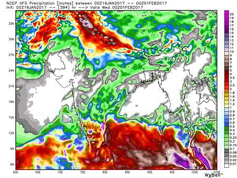 தமிழகத்தில் ஜனவரி 20 க்கு மேல் 10 நாட்களுக்கு தொடர்ச்சியாக மழை: தமிழ்நாடு வெதர்மேன் கணிப்பு!