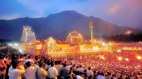 திருவண்ணாமலை மகாதீபம் ஏற்றப்பட்டது: அர்த்தநாரீஸ்வரர் எழுந்தருளினார்