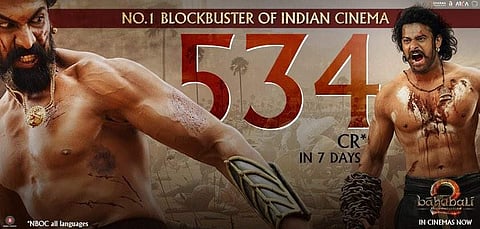 பாகுபலி 2: இந்தியாவில் முதல் வாரத்தில் ரூ. 530 கோடி வசூல்!