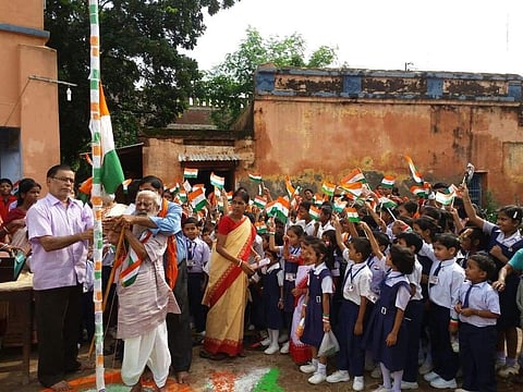 103 வயது சுதந்திரப் போராட்டத் தியாகி தேசியக் கொடி ஏற்றினார்