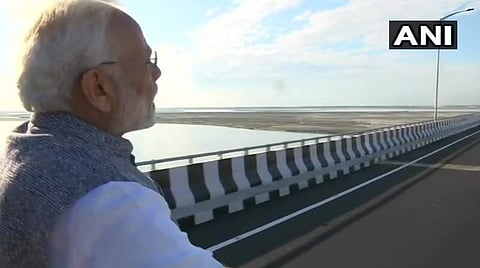 இந்தியாவின் மிக நீளமான இரட்டை அடுக்கு மேம்பாலத்தை திறந்து வைத்தார் பிரதமர் மோடி