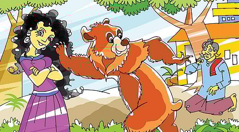 லேட்விய நாட்டு நாடோடி கதை: கரடியை மணந்த கிராமத்துப் பெண்!