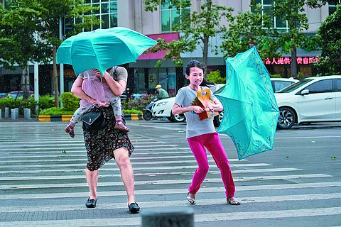 China Typhoon Mangkhut