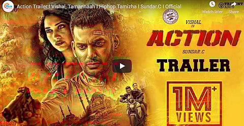 விஷால் நடித்துள்ள ஆக்ஷன் பட டிரெய்லர்!