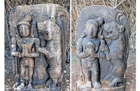 அவிநாசி அருகே 400 ஆண்டுகள் பழைமையான நடுகற்கள் கண்டுபிடிப்பு