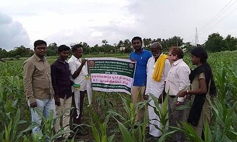 மணப்பாறை விவசாயிகளுக்கு அளிக்கப்பட்ட செயல்விளக்கம்.