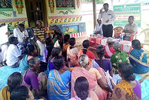 மண்டபத்தில் விவசாயிகளுக்குபயிா் திட்ட அடிப்படைப் பயிற்சி